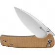 SENCUT Sachse Button Lock Brn Micarta S210073