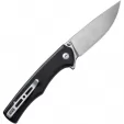 SENCUT Crowley Button Lock Black G10 S210124