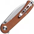 SENCUT Scepter Linerlock Brn Micarta SA03D