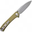 SENCUT Scepter Linerlock Grn Micarta SA03E