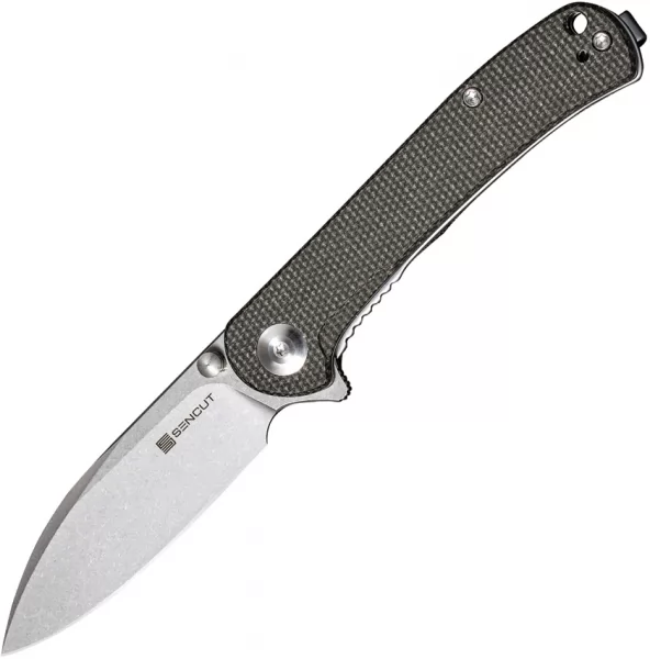 SENCUT Scepter Linerlock Grn Micarta SA03F