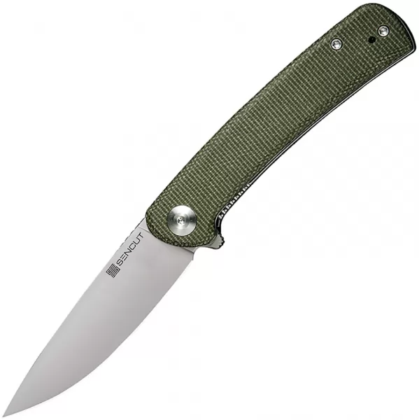 SENCUT Neches Linerlock Grn Micarta SA09C