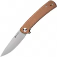 SENCUT Neches Linerlock Brn Micarta - SA09D