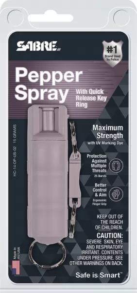 Sabre Hard Case Pepper Spray Purple self defense SA10501