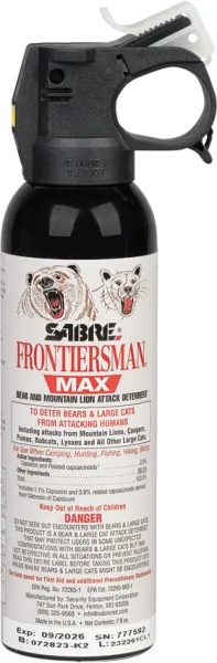 Sabre Frontiersman Bear Spray 7.9oz self defense SA95559
