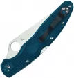 Spyderco Police 4 Lockback Blue knives SC07FS4K390