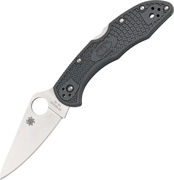 Spyderco Delica Gray knife SC11FPGY FRN VG10 2 7-8