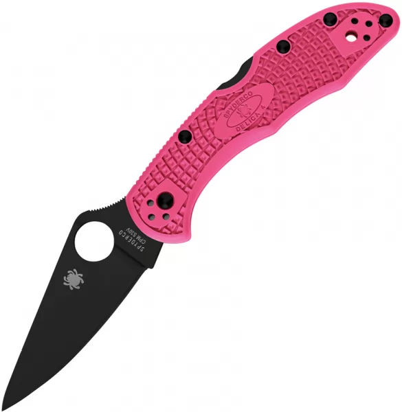 Spyderco Pink Heals Delica Lockback knives SC11FPPNS30VBK