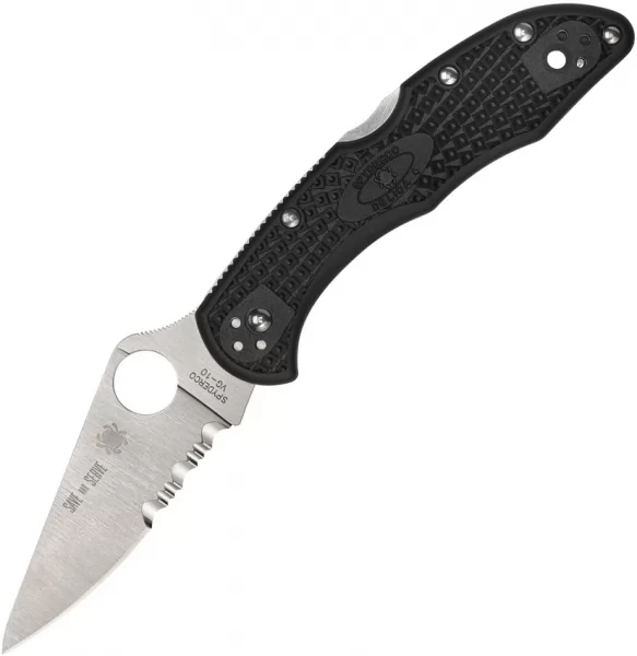 Spyderco Delica 4 Lockback Red Line knives SC11FPSBKRD