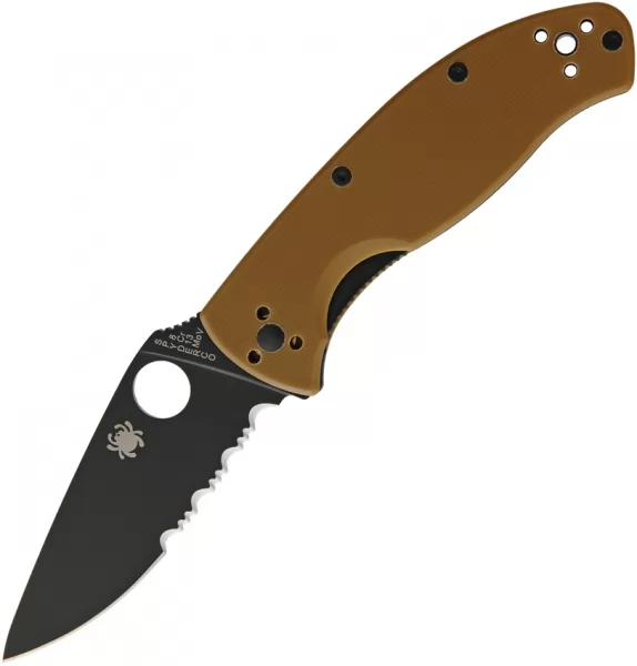 Spyderco Tenacious Linerlock Brown knives SC122GPSBBN