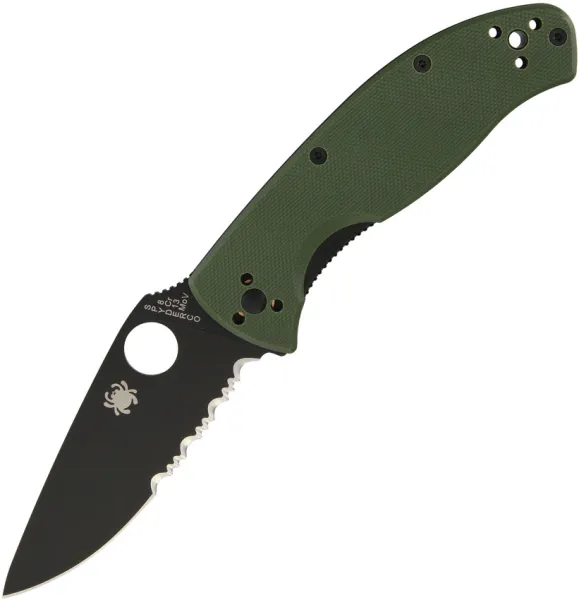 Spyderco Tenacious Linerlock Green knives SC122GPSBGR