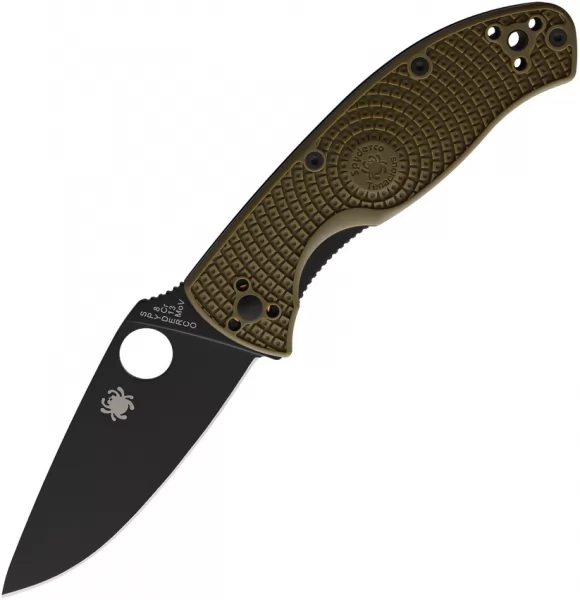 Spyderco Tenacious LWT Black Bld OD knives SC122PODBK
