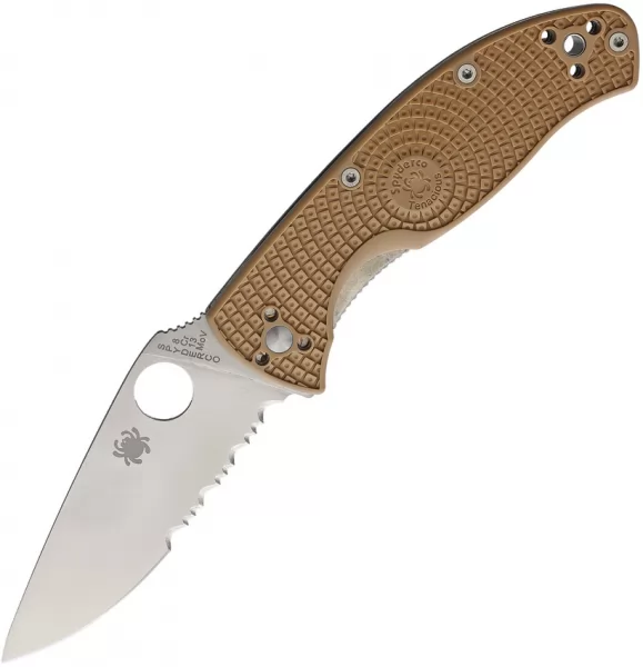 Spyderco Tenacious Linerlock Tan FRN knives SC122PSTN
