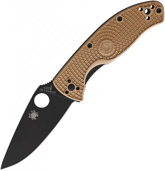 Spyderco Tenacious LWT Black Bld Tan knives SC122PTNBK