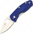 Spyderco Ambitious Linerlock Blue Serr - SC148SBL