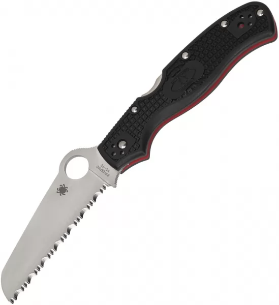 Spyderco Rescue 3 Lockback Blk-Red knives SC14FSBKRD3