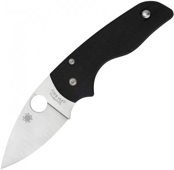 Spyderco Lil Native Plain Black G10 knives SC230GP