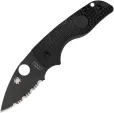 Spyderco Lil Native Lockback Blk Serr - SC230SBBK