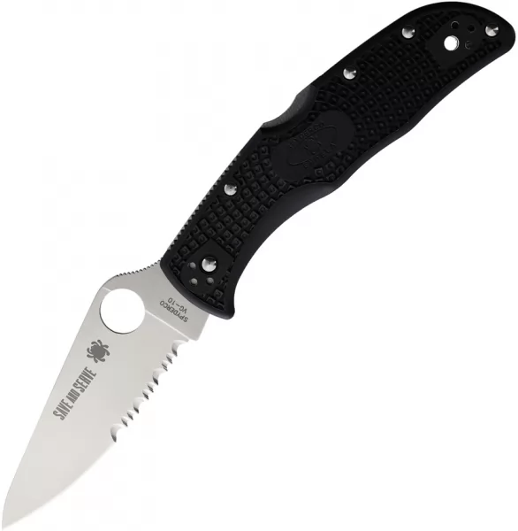 Spyderco Endela Lockback Red Line knives SC243FPSBKRD