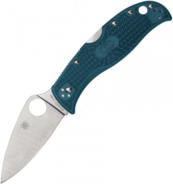 Spyderco LeafJumper Lockback Blue knives SC262PBLK390
