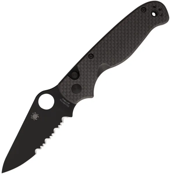 Spyderco ButtonUp Button Lock CF-Blk knives SC275CFPSBK