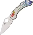 Spyderco Dragonfly Tattoo SC28PT Knife Flat Ground