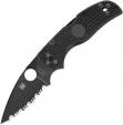 Spyderco Native 5 Lockback Blk Serrated - SC41SBBK5