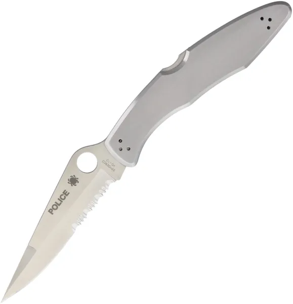 Spyderco Police Model Lockback Serr knives SC7PS