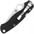 Spyderco Para Military 2 Black G10 Left knives SC81GPLE2