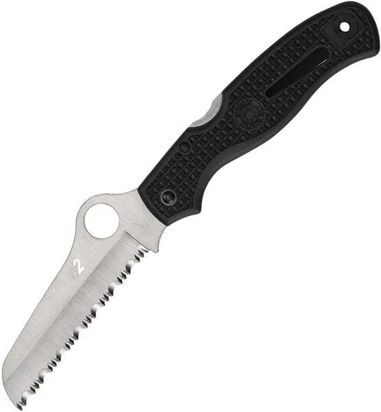 Spyderco Atlantic Salt Lockback Black knives SC89SBK