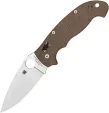 Spyderco Manix 2 XL Brn Canvas Micarta - SC95MPCW2