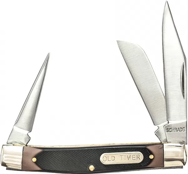 Schrade Old Timer Saddleman Sawcut knives SCH36OT
