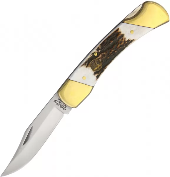 Schrade 100th Anniv Stag Lockback knives SCH4