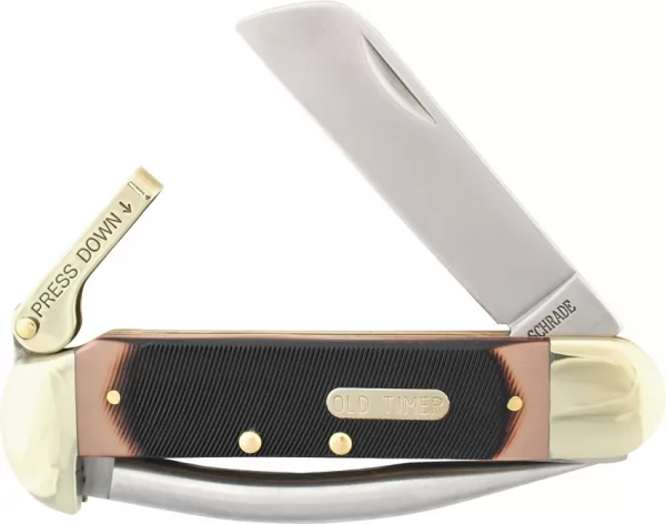 Schrade Mariner Lever Lock Sawcut knives SCH735OT