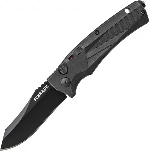 Schrade Push Button Lock Black knives SCH90B