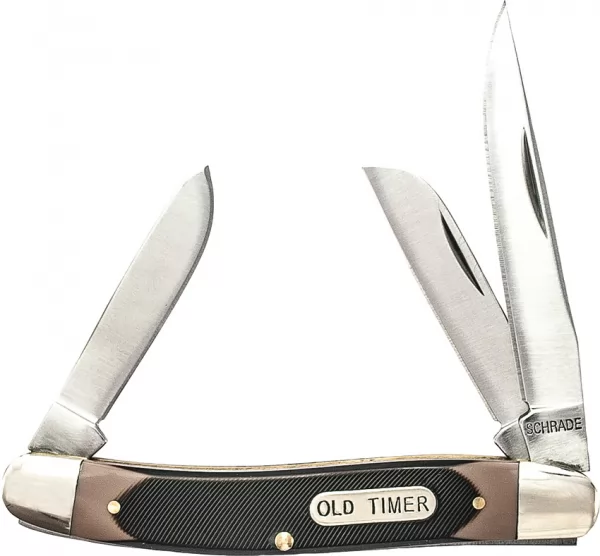 Schrade Old Timer Ramrod Sawcut knives SCH98OT
