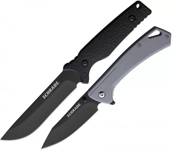 Schrade Fixed Folder Combo knives SCHP1132986