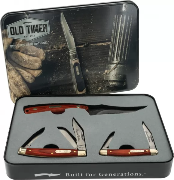 Schrade Sharpfinger Gift Set Rosewood knives SCHP1158657