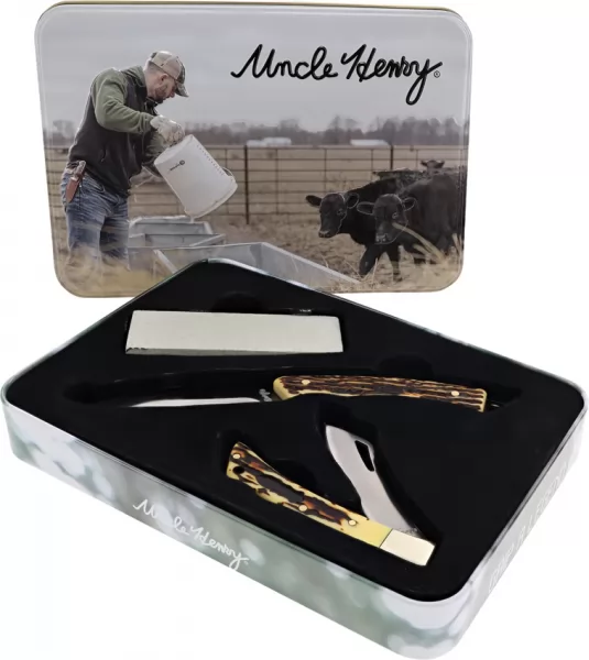 Schrade Uncle Henry Fixed-Folder Combo knives SCHP1200446