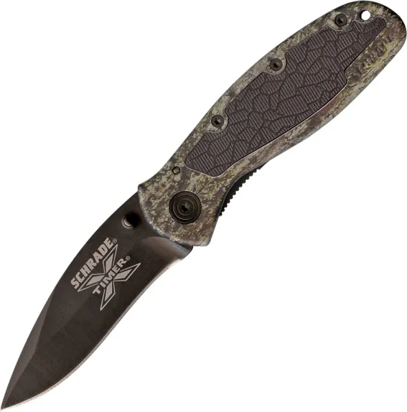Schrade X-Timer Camo Linerlock knives SCHXT10C