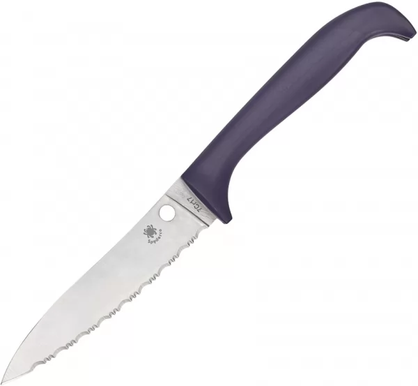 Spyderco Counter Puppy Purple Serrated knives SCK20SPR