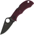 Spyderco Manbug Burgundy Lightweight CTS-PD#1 Black Blade  - SCMBBGBKP