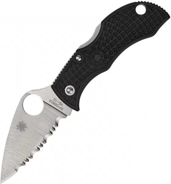 Spyderco Manbug Lockback Serrated knives SCMBKLFS