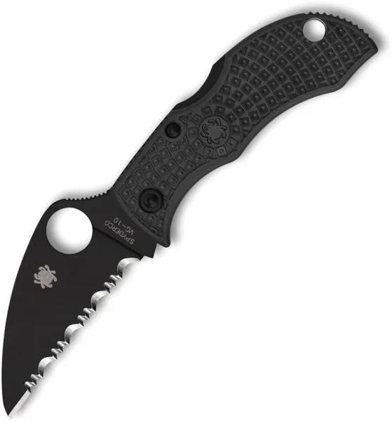 Spyderco Manbug Lockback Wharncliffe knives SCMBKWSBK