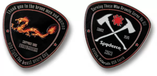 Spyderco Fire Dragon Coin 2021 knives SCOINFD