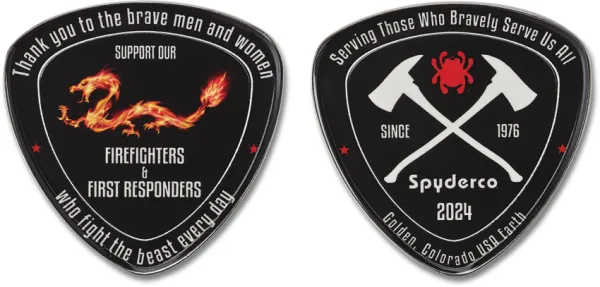 Spyderco Fire Dragon Coin 2024 knives SCOINFD2024