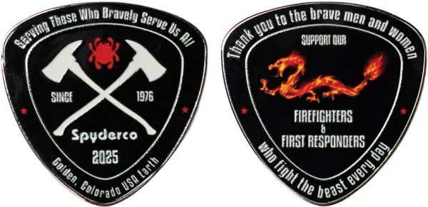 Spyderco Fire Dragon Coin 2025 knives SCOINFD2025