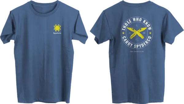 Spyderco Those Who Know T-Shirt L knives SCTS01BLL