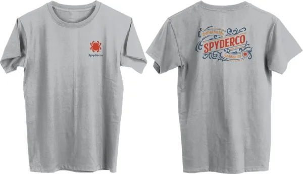 Spyderco Western T-Shirt 2XL Gray knives SCTS02GY2XL