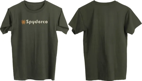 Spyderco Logo T-Shirt Green XL knives SCTS03GRXL